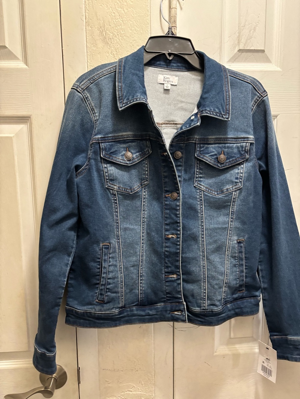 Kim Rogers Women's Medium Wash Denim Jacket - Blue